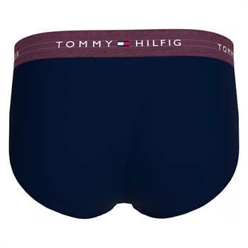 Klassisk 3 Pak Tommy Hilfiger Underbukser i Farverne Navy /m Rød, Blå og Hvid.