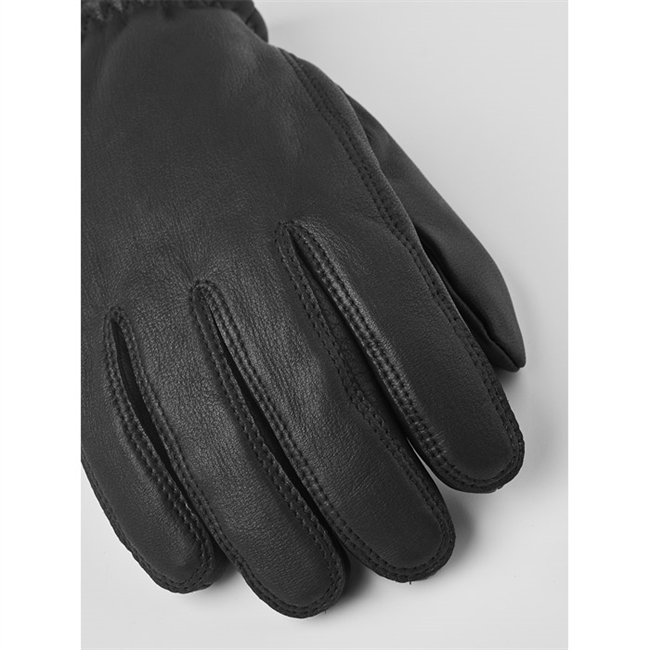 Hestra Tore Deerskin Primaloft Isolation m/ Ribkant Handske Sort